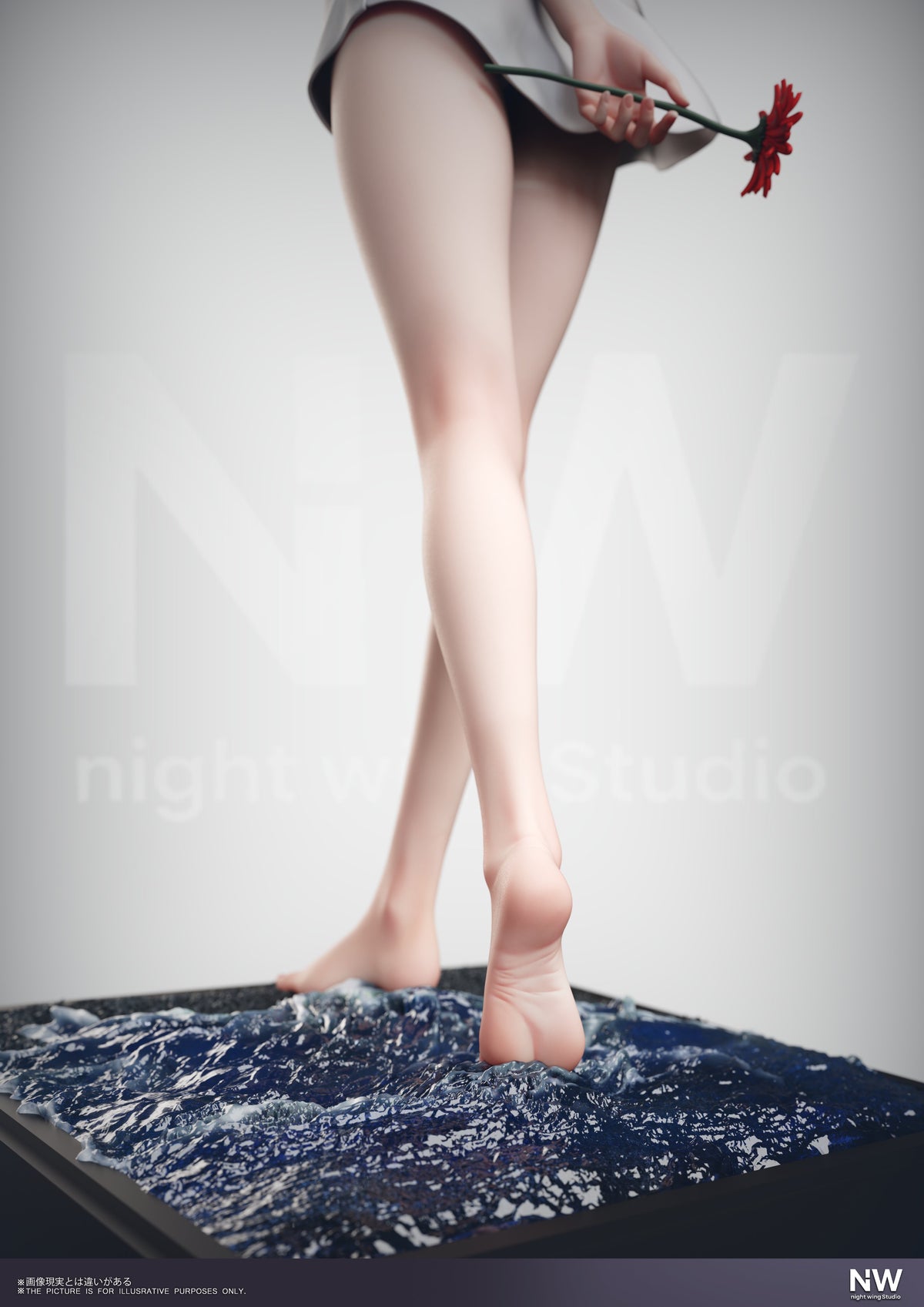 Figura de colección Estatuilla Chainsaw Man | Reze – Versión Playa | Night Wing Studio de Girl Art Studio