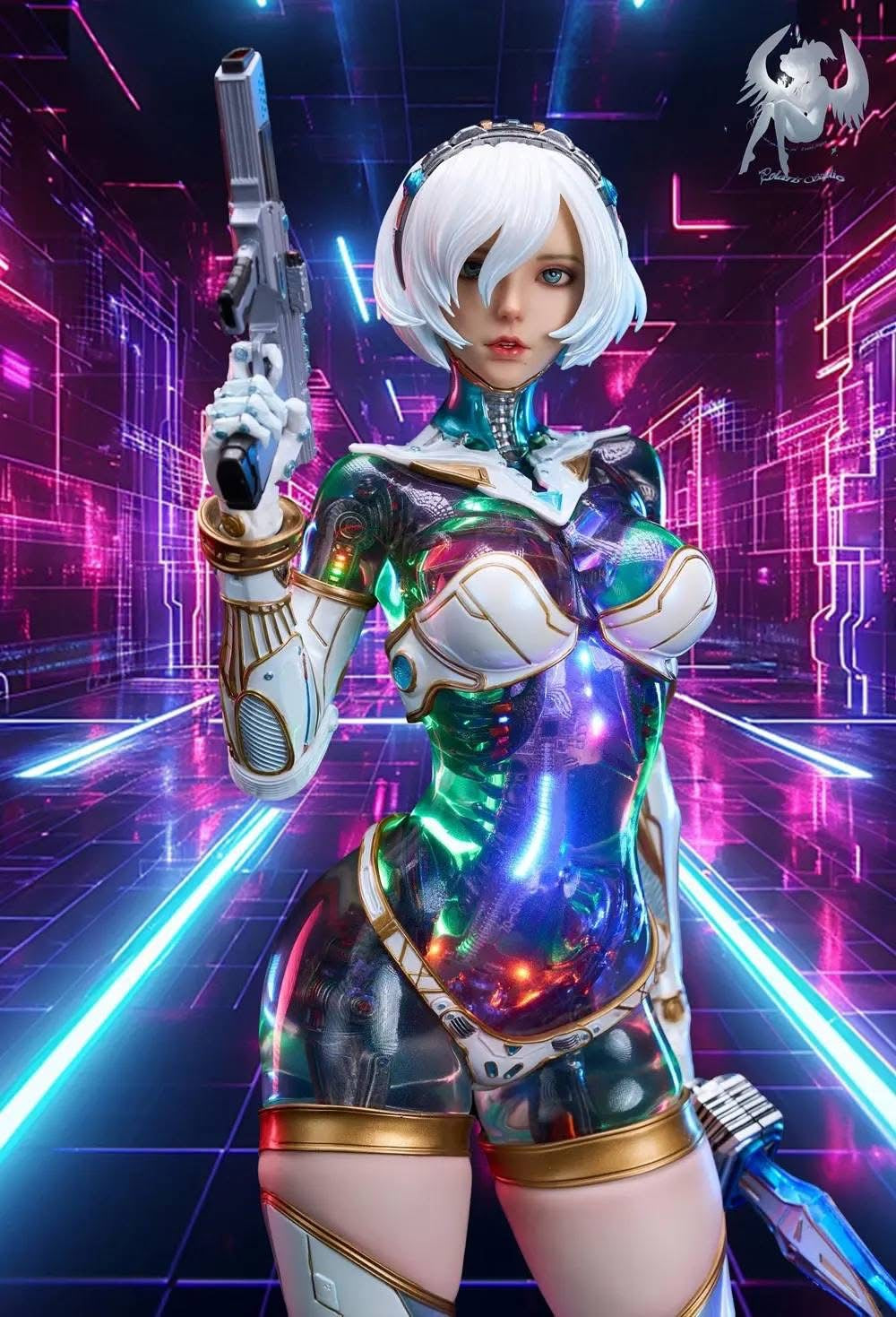 Estatuilla Cyberworld Apocalypse] | Ex Machina Ling | Polaris Studio | Licensed 1/4 Statue | Tico Ofertas Kawa Design