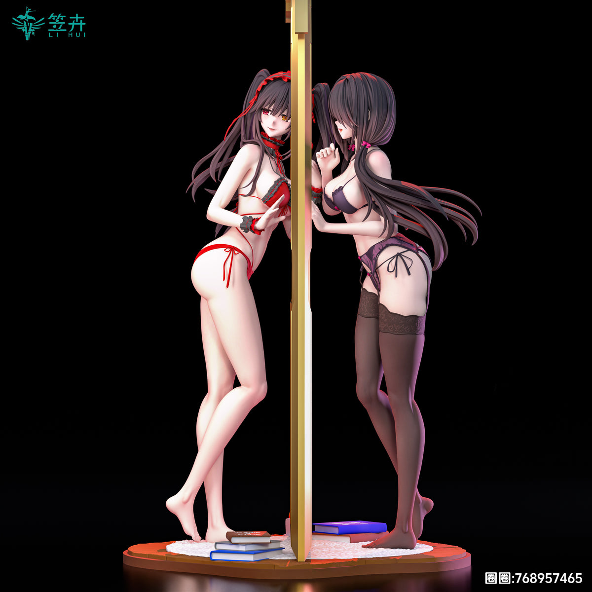Figura de colección Estatuilla Date A Live | Kurumi Tokisaki | LI HUI Studio