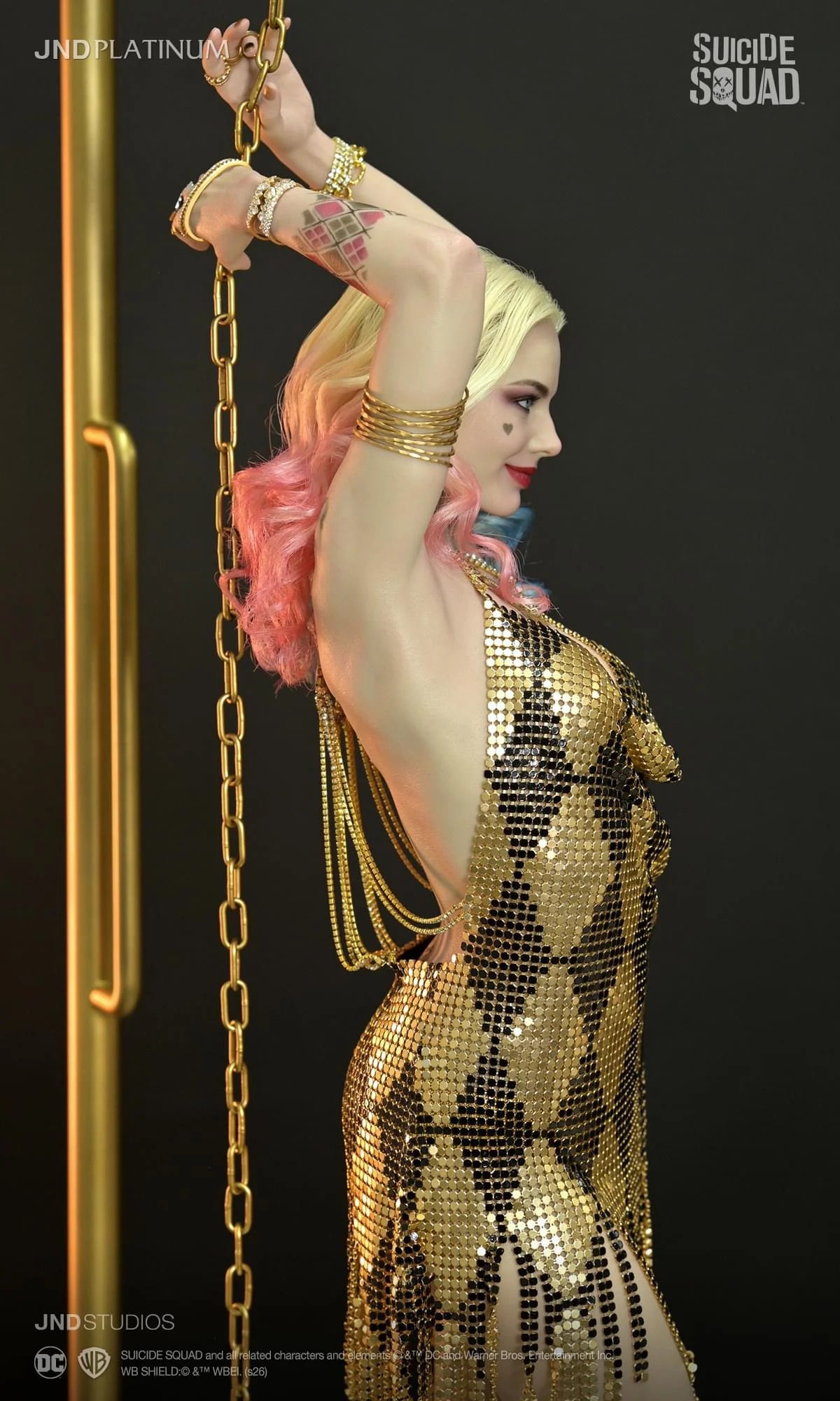 Estatuilla DC Comics | Harley Quinn | JND Studio | 1/3 Platinum HyperReal Silicone | Tico Ofertas JND Studio