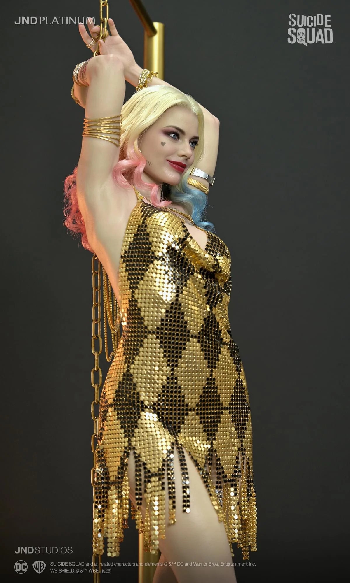 Estatuilla DC Comics | Harley Quinn | JND Studio | 1/3 Platinum HyperReal Silicone | Tico Ofertas JND Studio