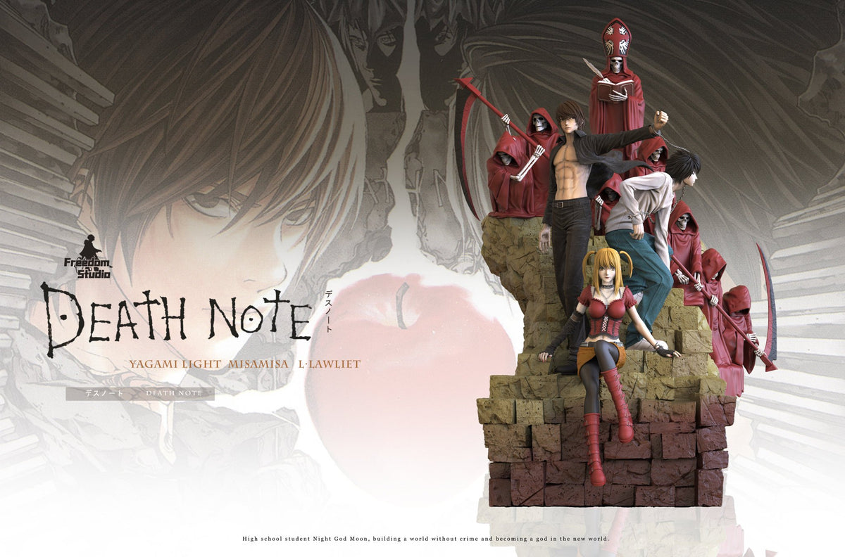 Estatuilla Death Note | Light Yagami & L & Misa Amane | tienda anime | Tico Ofertas Freedom Studio
