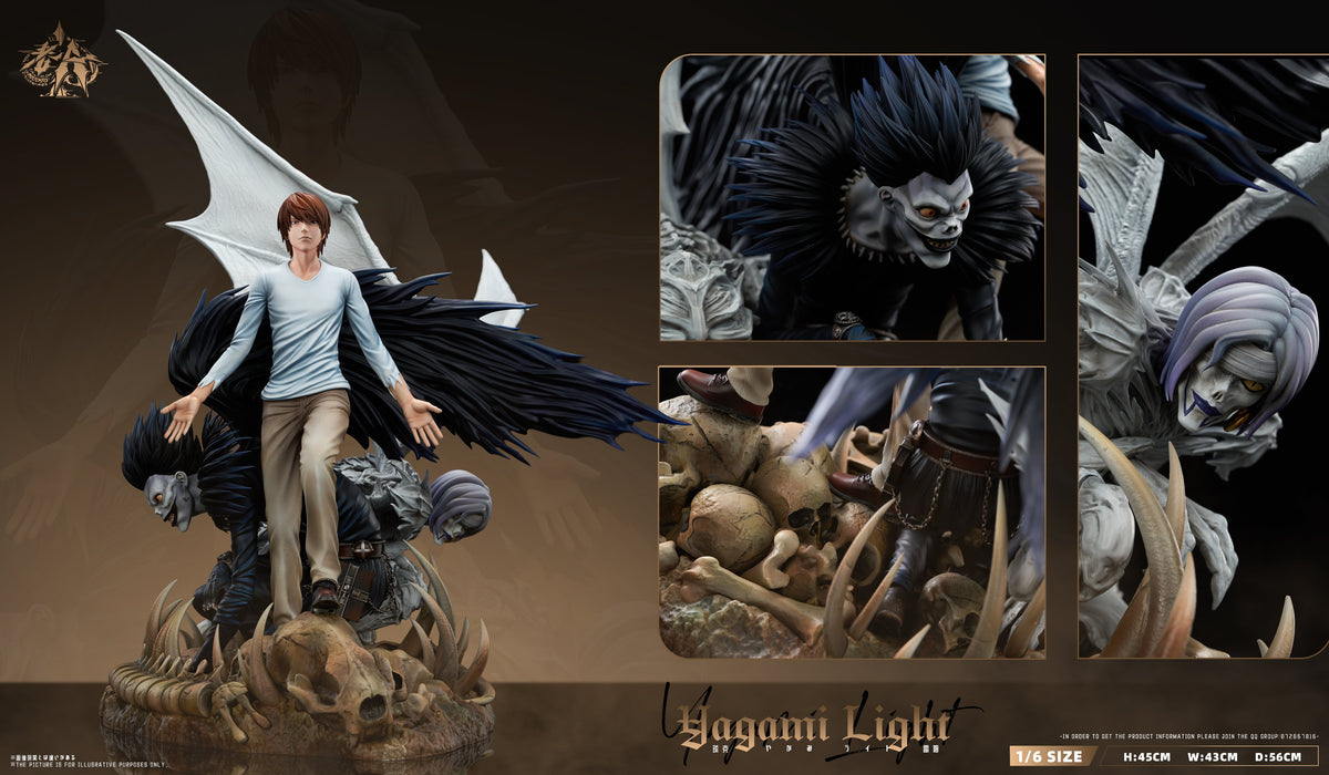 Estatuilla Death Note | Light Yagami, Ryuk y Rem | LaoA Studio | Tienda Anime | Tico Ofertas LaoA Studio
