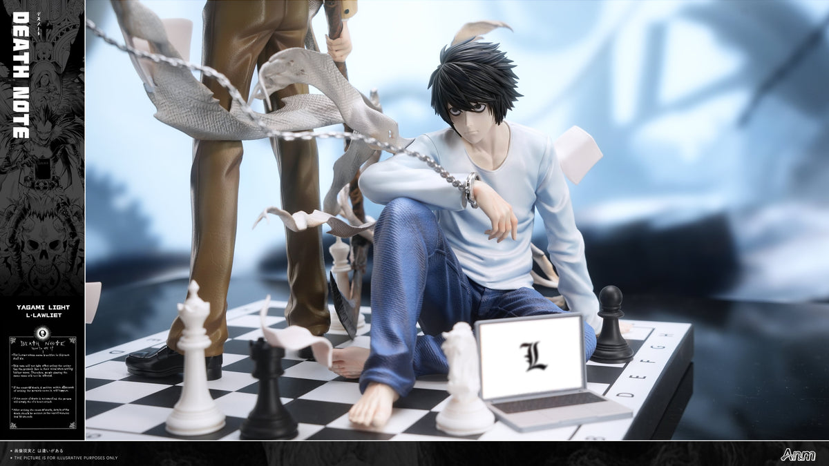 Estatuilla Death Note | Light Yagami X L Lawliet | Anm Studio | Tienda Anime | Tico Ofertas Anm Studio