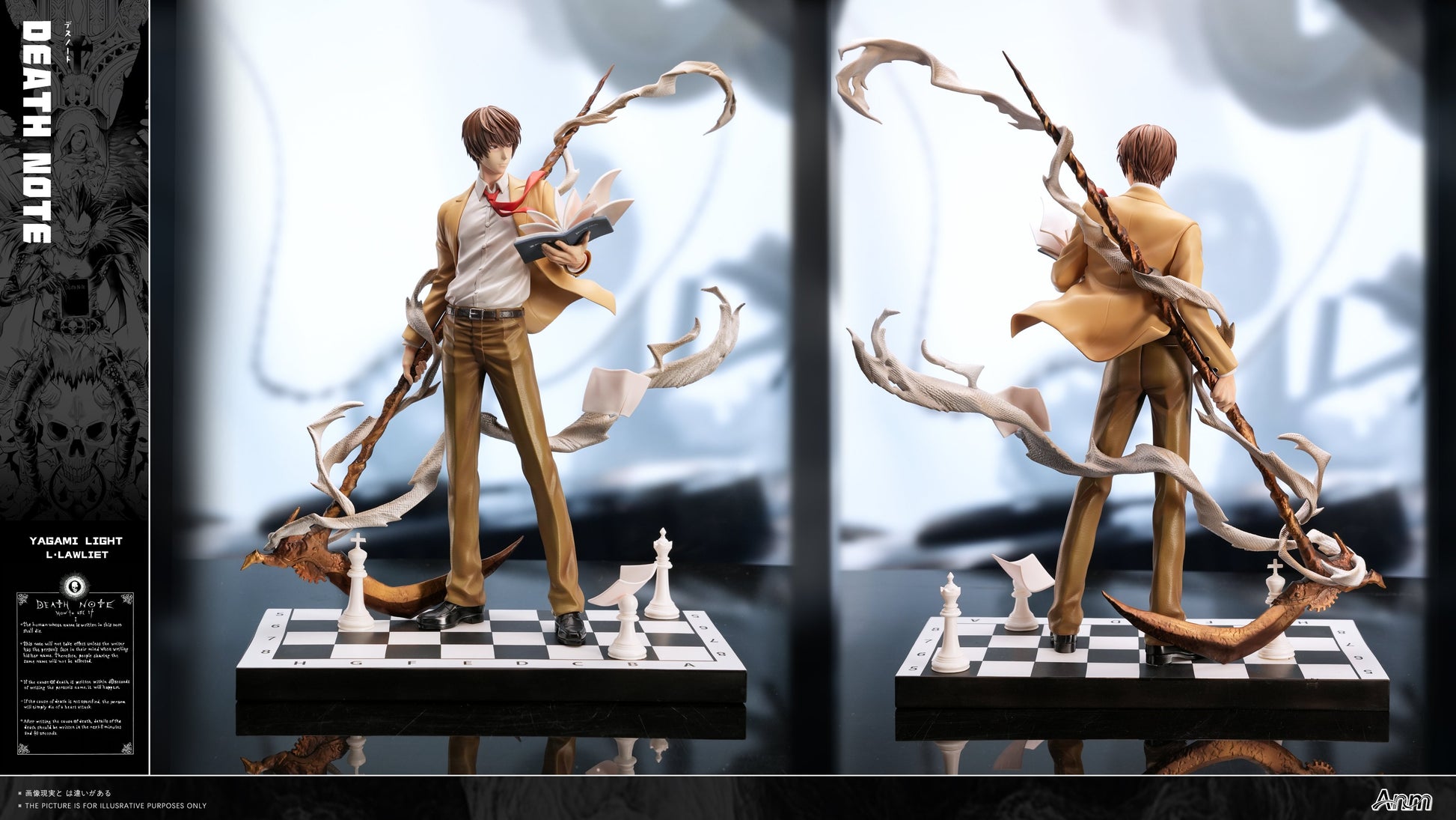 Estatuilla Death Note | Light Yagami X L Lawliet | Anm Studio | Tienda Anime | Tico Ofertas Anm Studio