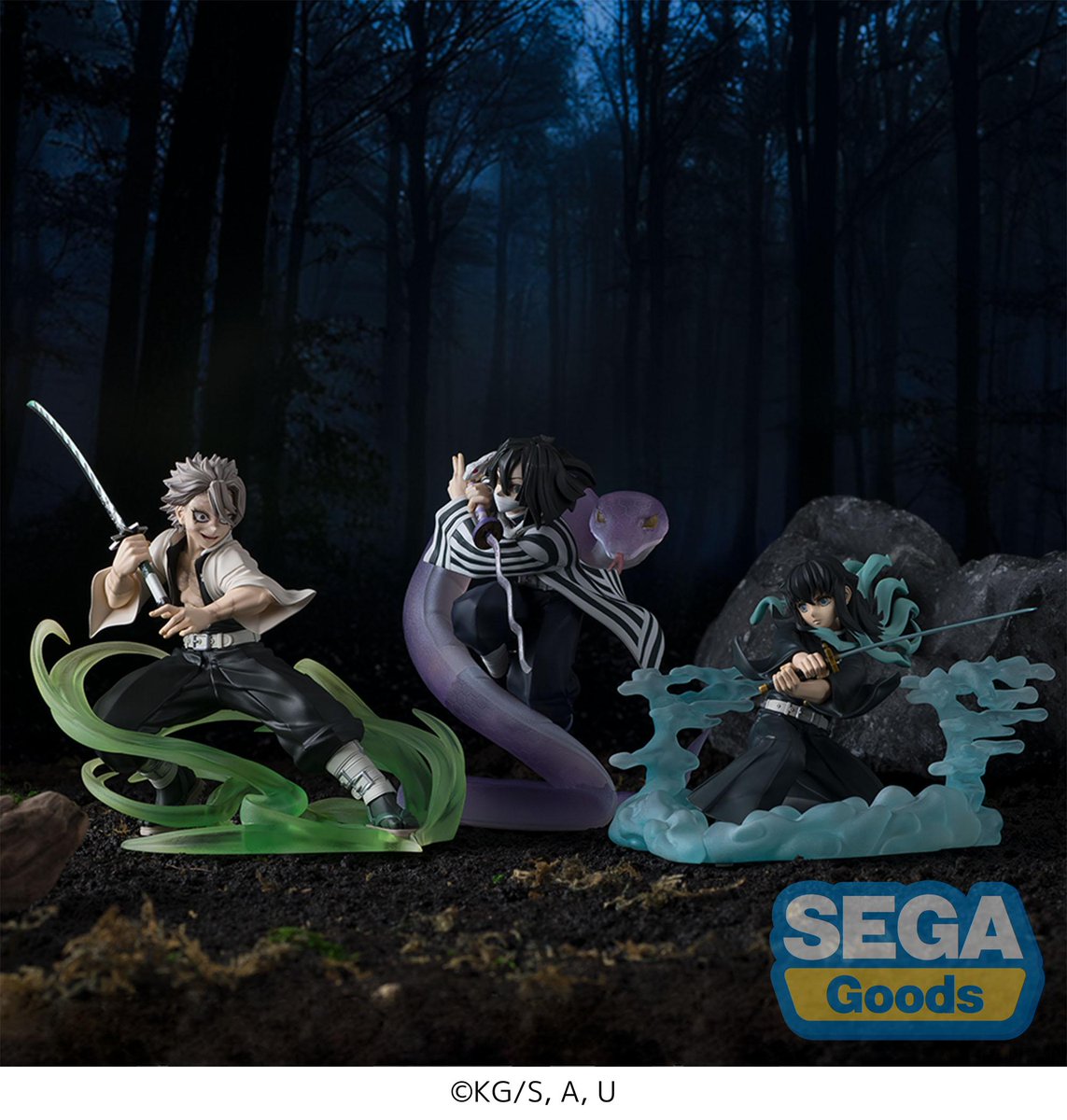 Estatuilla Demon Slayer: Kimetsu no Yaiba | Sanemi × Obanai × Muichiro | SEGA | XrossLink – Hashira Training Arc | Tico Ofertas SEGA