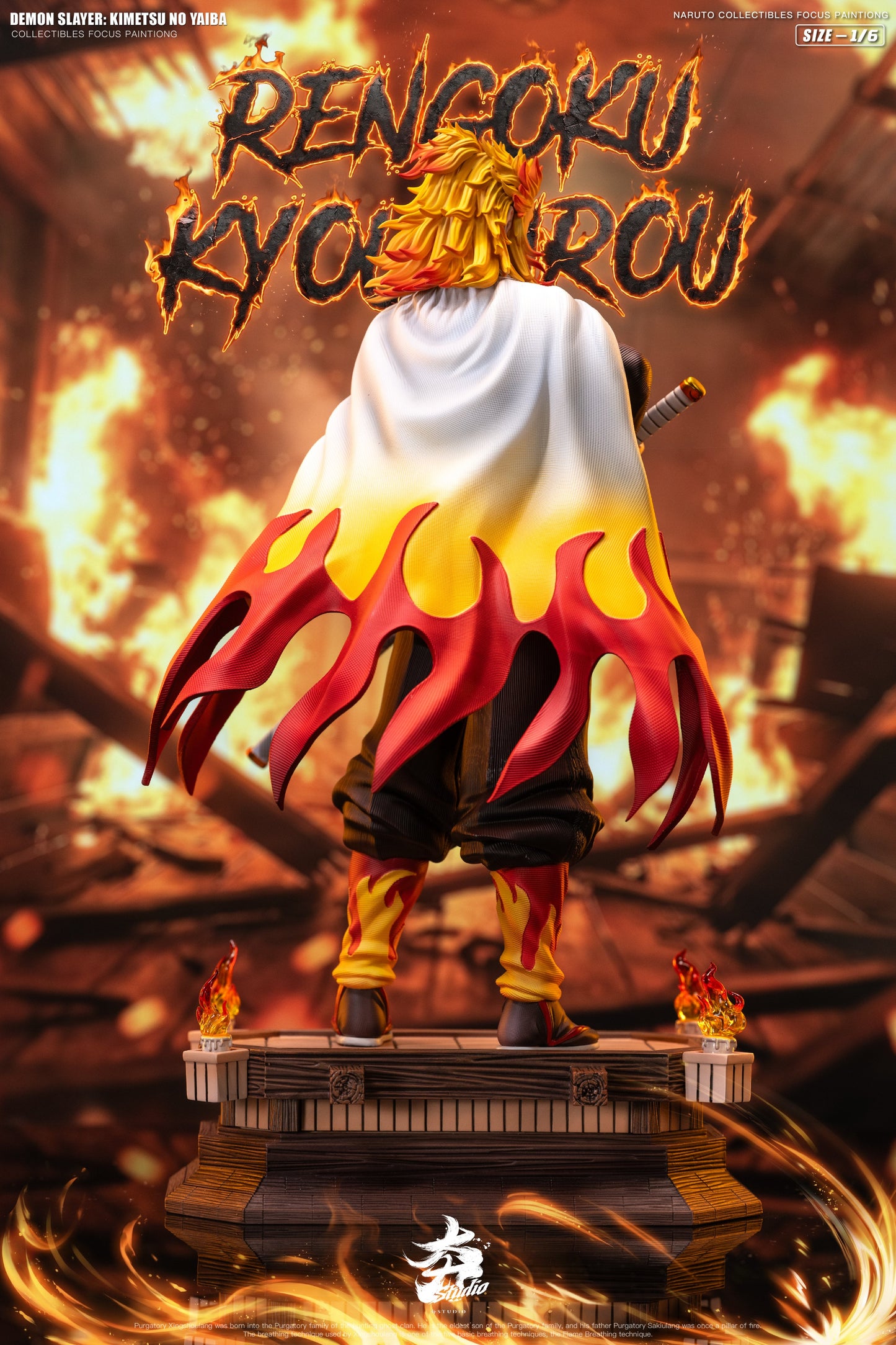 Estatuilla Demon Slayer | Kyojuro Rengoku 1/6 GK Statue | Hang Studio | Tienda Anime | Tico Ofertas Hang Studio
