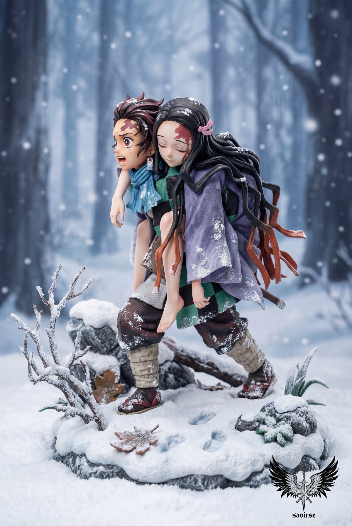 Estatuilla Demon Slayer | Tanjiro Kamado x Nezuko Kamado | Tienda Anime | Tico Ofertas POP.ART Studio