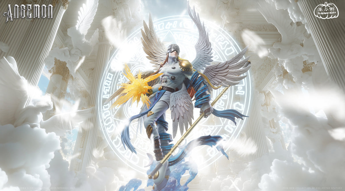 Estatuilla  Digimon | Angemon | Nan Gua Zhou Studio | Tienda Anime | Tico Ofertas Nan Gua Zhou Studio