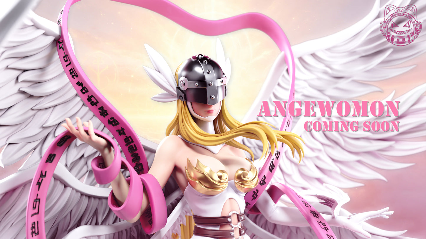 Estatuilla Digimon | Angewomon | Qiao Wu Mo Wan Studio | Tienda Anime | Tico Ofertas Qiao Wu Mo Wan Studio