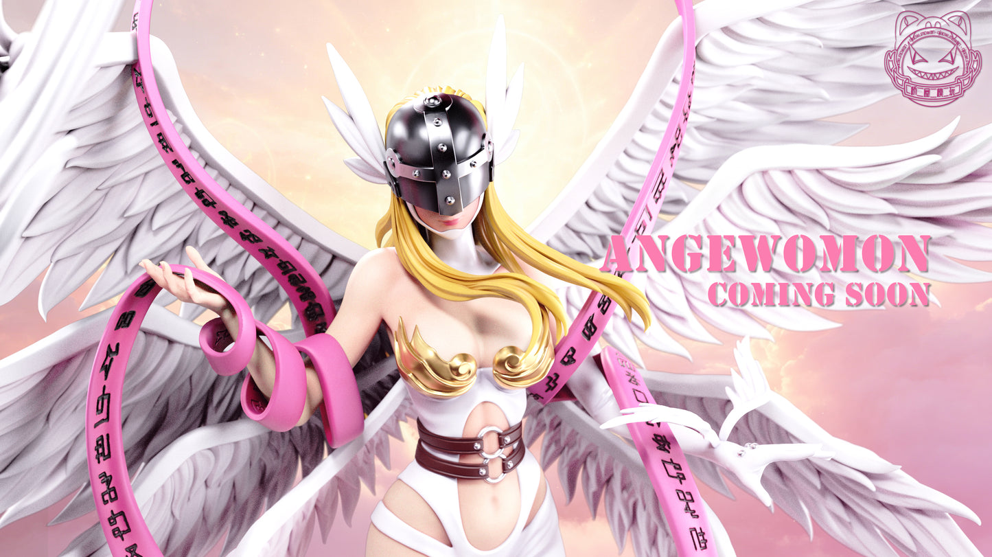 Estatuilla Digimon | Angewomon | Qiao Wu Mo Wan Studio | Tienda Anime | Tico Ofertas Qiao Wu Mo Wan Studio