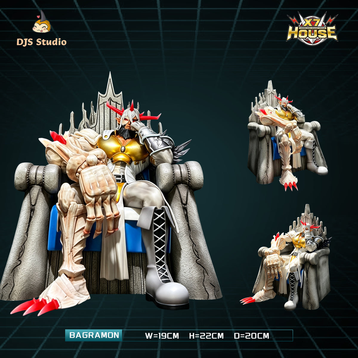 Estatuilla Digimon | Bagramon GK Statue | DJS Studio x X7-HOUSE Studio | Tienda Anime | Tico Ofertas DJS Studio x X7-HOUSE Studio