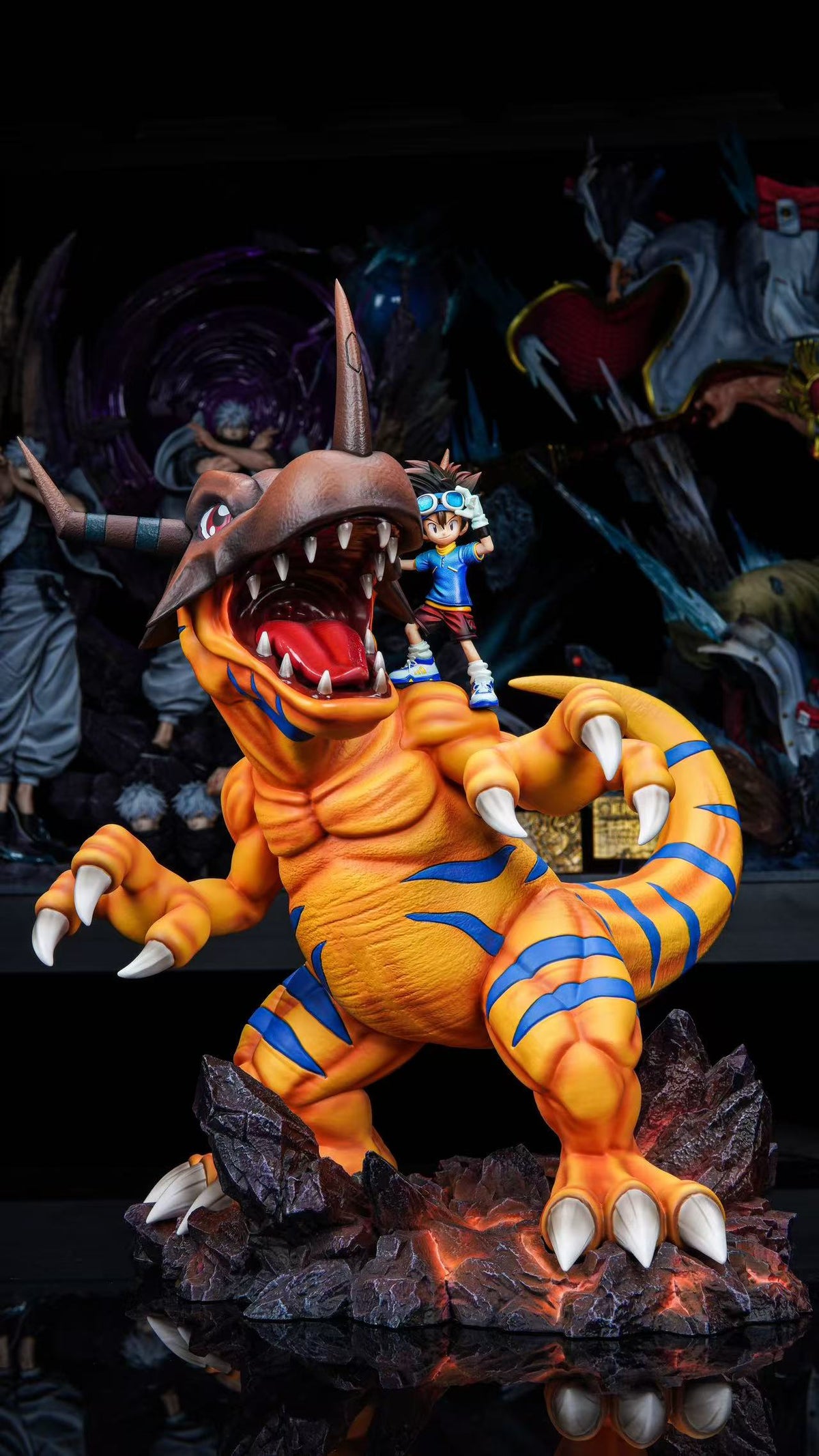 Estatuilla Digimon | Greymon x Yagami Taichi | Soar Studio | Tienda Anime Costa Rica | Tico Ofertas Soar Studio