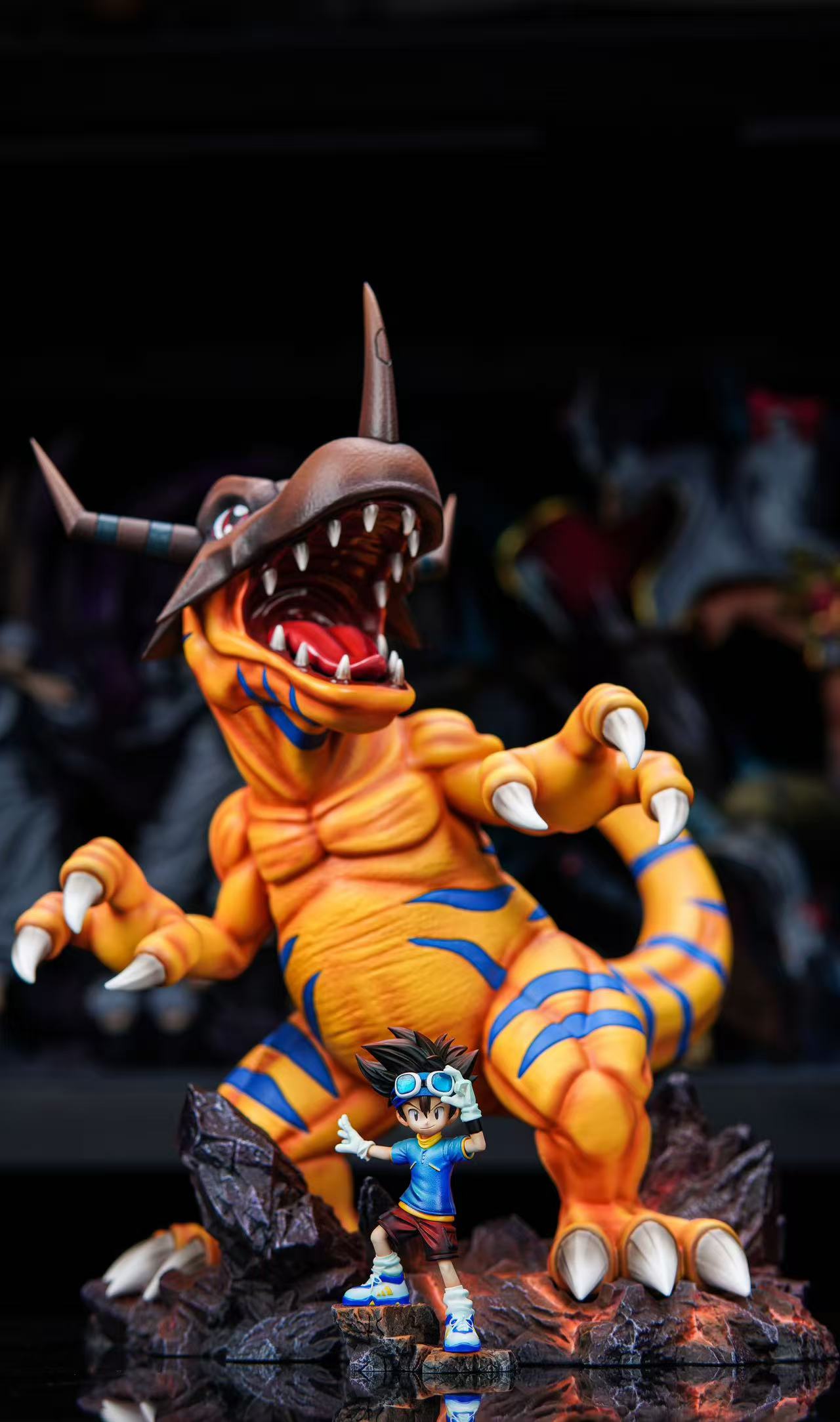 Estatuilla Digimon | Greymon x Yagami Taichi | Soar Studio | Tienda Anime Costa Rica | Tico Ofertas Soar Studio