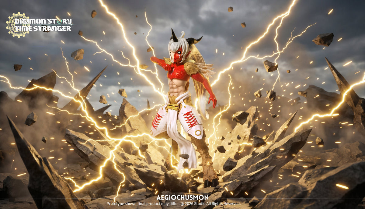 Estatuilla Digimon Story: Time Stranger | Aegiochusmon | Tienda Anime | Tico Ofertas FC Studio x Hudie Studio