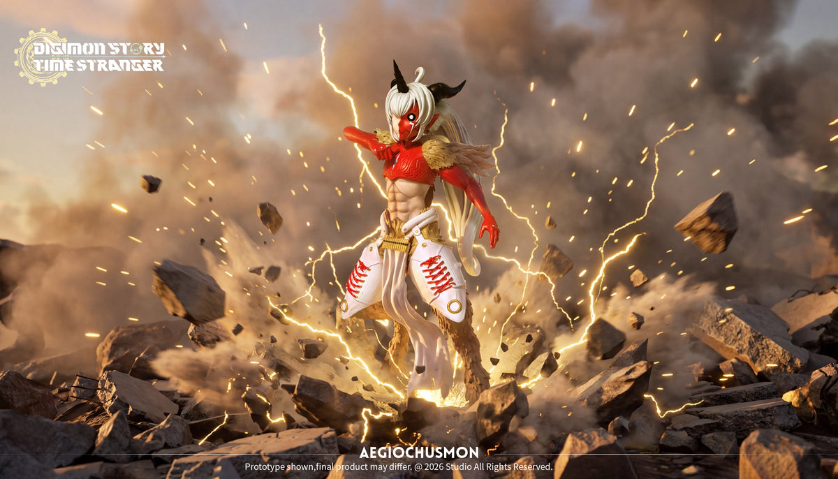 Estatuilla Digimon Story: Time Stranger | Aegiochusmon | Tienda Anime | Tico Ofertas FC Studio x Hudie Studio