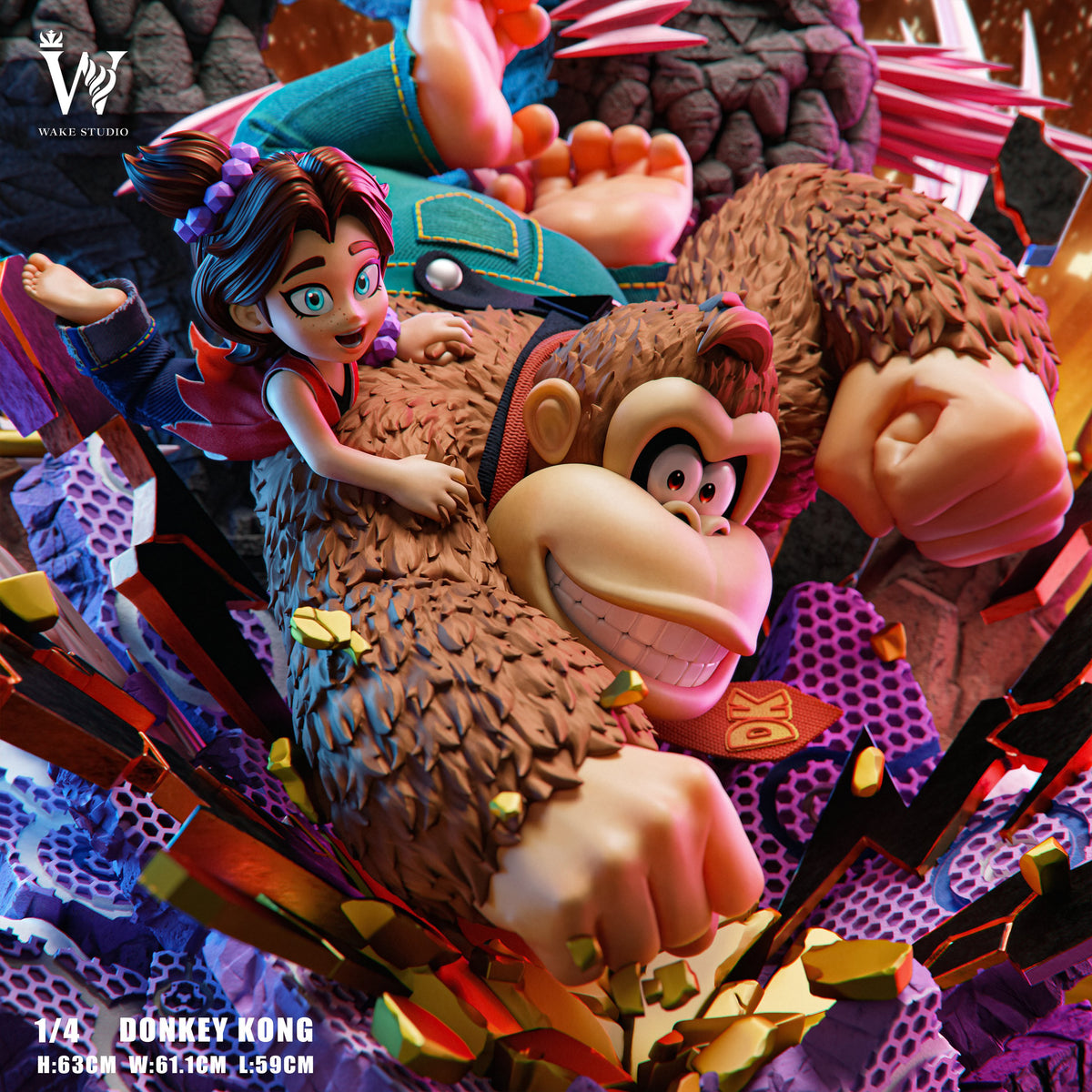 Estatuilla Donkey Kong | Donkey Kong Bananza | Wake Studio | Tienda Anime | Tico Ofertas PG Studio