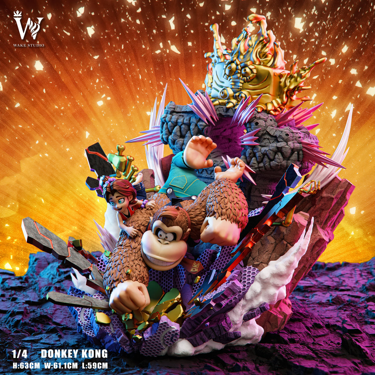 Estatuilla Donkey Kong | Donkey Kong Bananza | Wake Studio | Tienda Anime | Tico Ofertas PG Studio