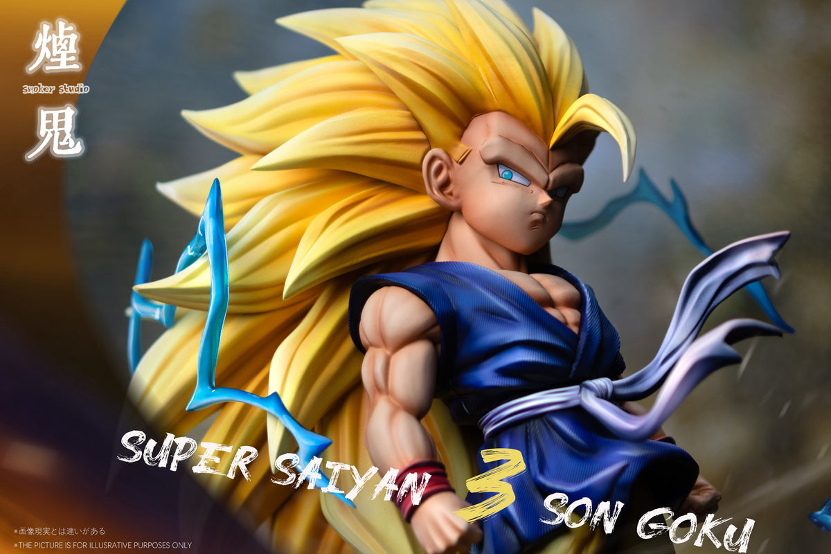 Estatuilla Dragon Ball | Super Saiyan 3 Goku / Son Goku | Smoker Studio | Tienda Anime | Tico Ofertas Smoker Studio