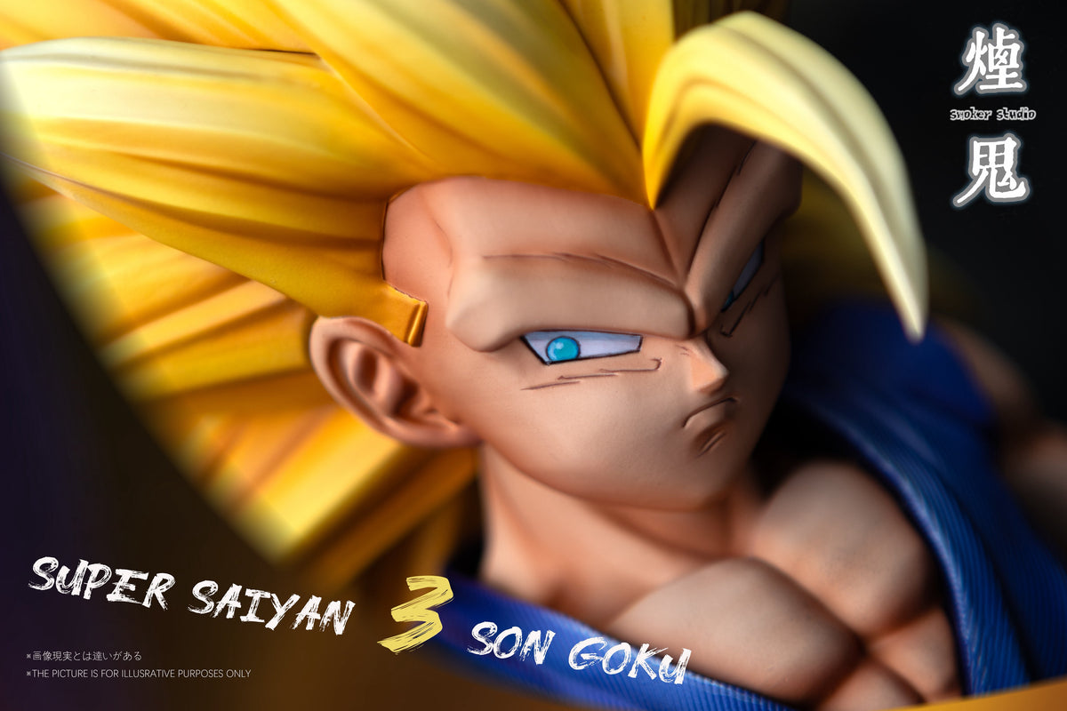 Estatuilla Dragon Ball | Super Saiyan 3 Goku / Son Goku | Smoker Studio | Tienda Anime | Tico Ofertas Smoker Studio