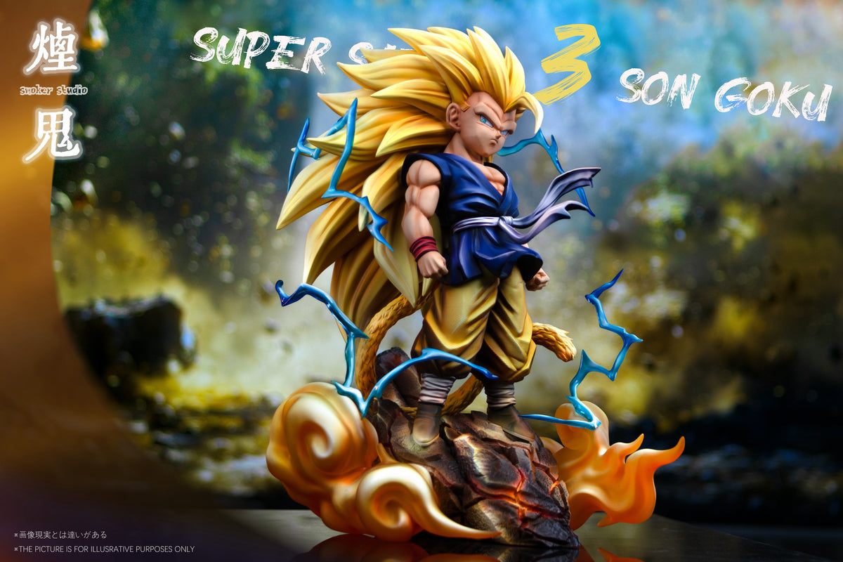 Estatuilla Dragon Ball | Super Saiyan 3 Goku / Son Goku | Smoker Studio | Tienda Anime | Tico Ofertas Smoker Studio