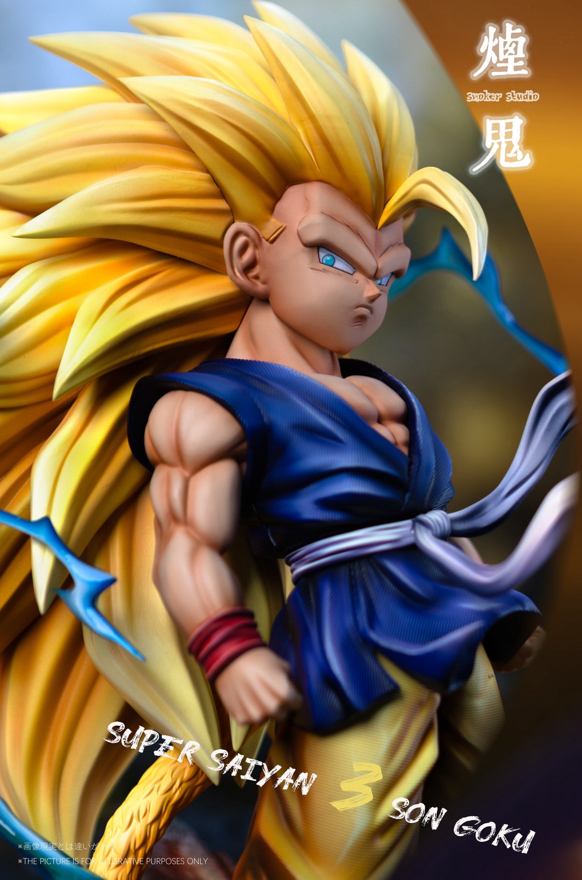 Estatuilla Dragon Ball | Super Saiyan 3 Goku / Son Goku | Smoker Studio | Tienda Anime | Tico Ofertas Smoker Studio
