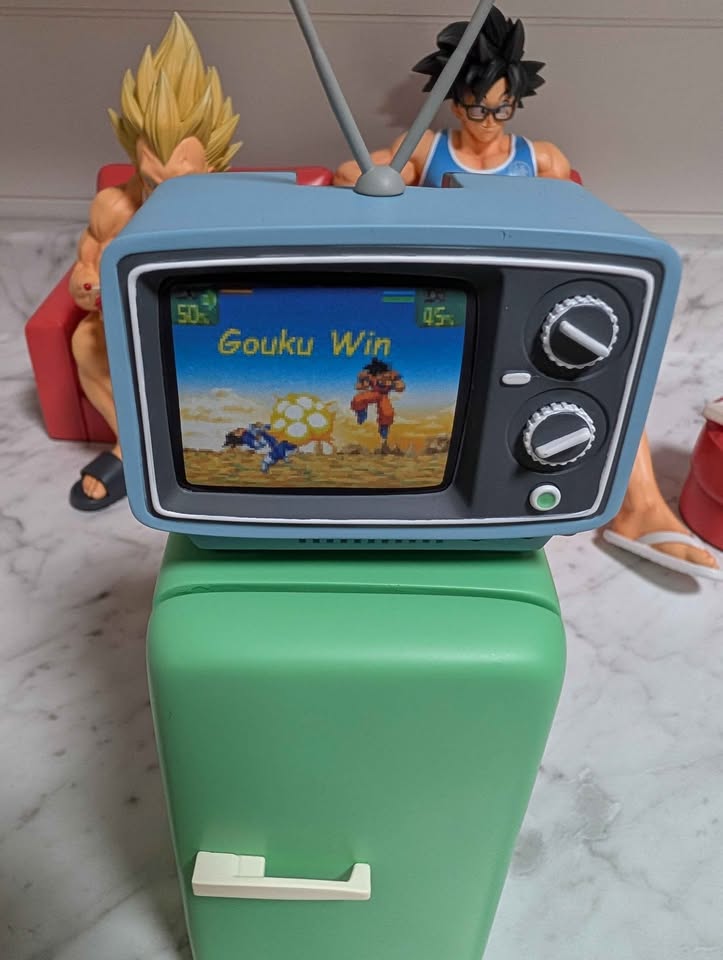 Figura de colección Estatuilla Dragon Ball Z | Goku y Vegeta Gaming | FuzzFeet Studio
