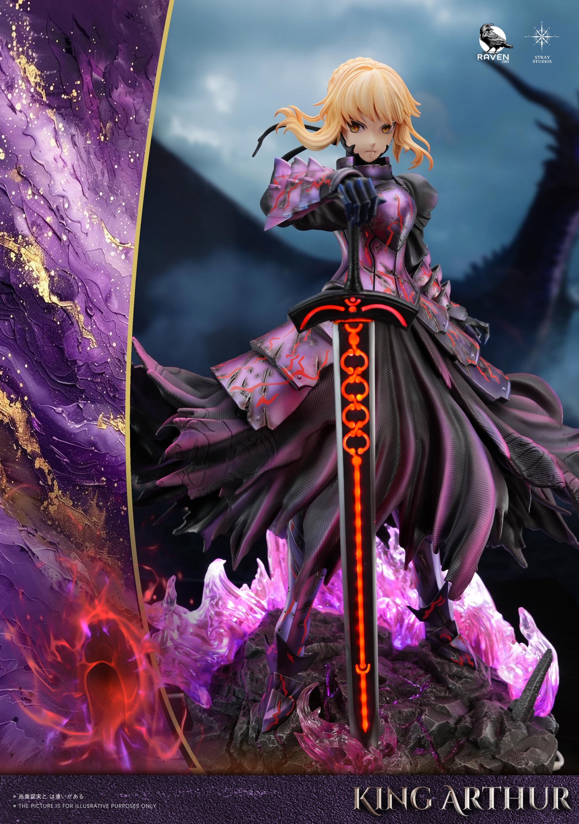 Estatuilla Fate Series | Saber Artoria Pendragon (Alter) | RAVEN x STRAY Studio | Tienda Anime | Tico Ofertas RAVEN Studio x STRAY Studio