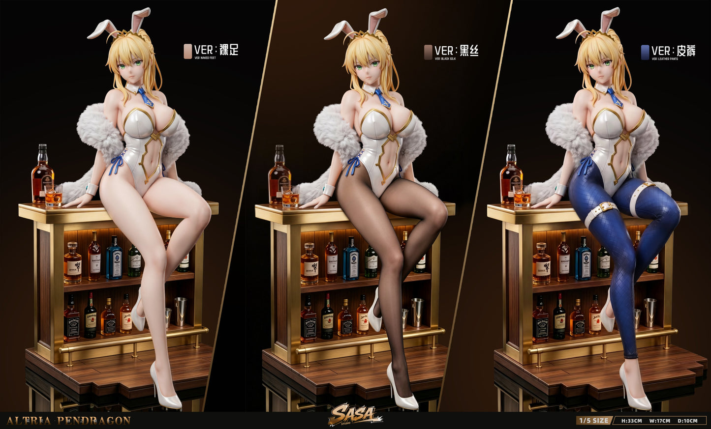 Figura de colección Estatuilla Fate/stay night | Artoria Pendragon Bunny Girl | SASA Studio | Tienda Anime Costa Rica de