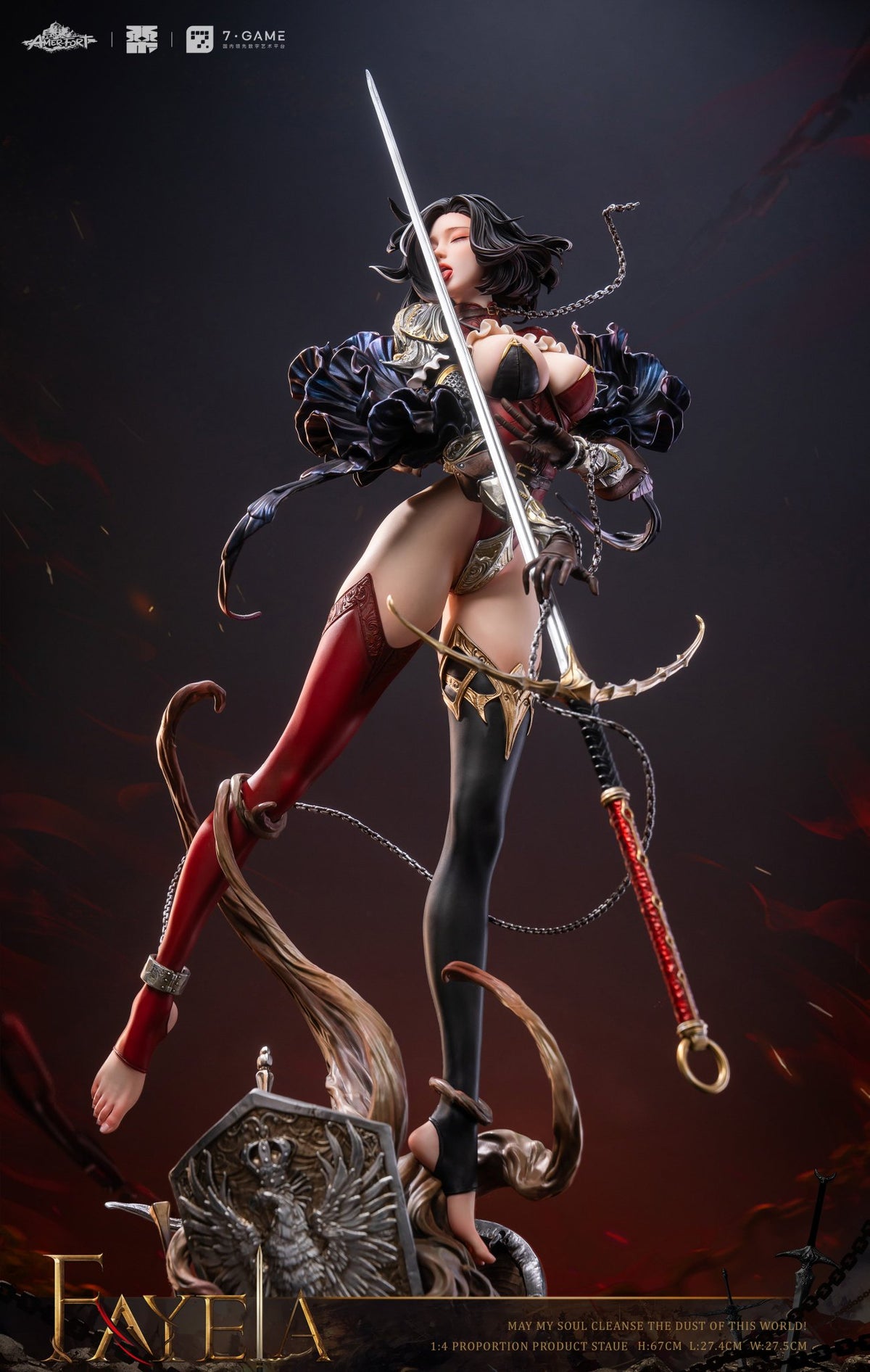 Estatuilla  Fayela | PJ Studio | AmerFort Sacrifice Knight | Tico Ofertas PJ Studio