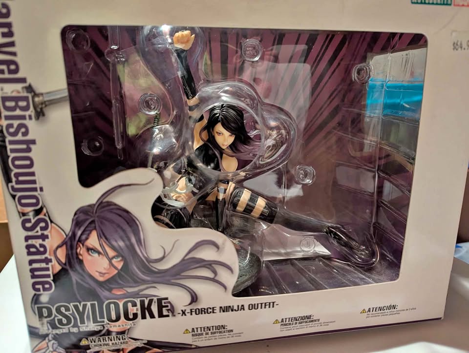 Estatuilla Figura Marvel Bishoujo Psylocke X-Force Ninja Outfit – Nueva Versión Coleccionable CROWN Studio