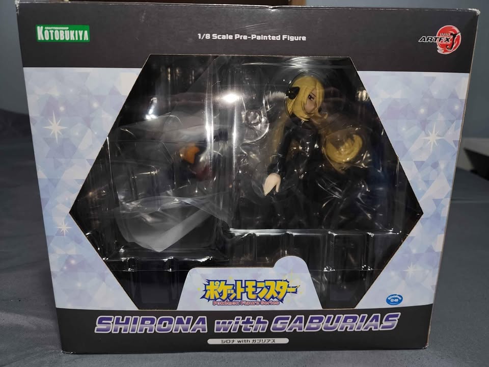 Estatuilla Figura Pokémon Cynthia & Garchomp | Coleccionable Premium Costa Rica