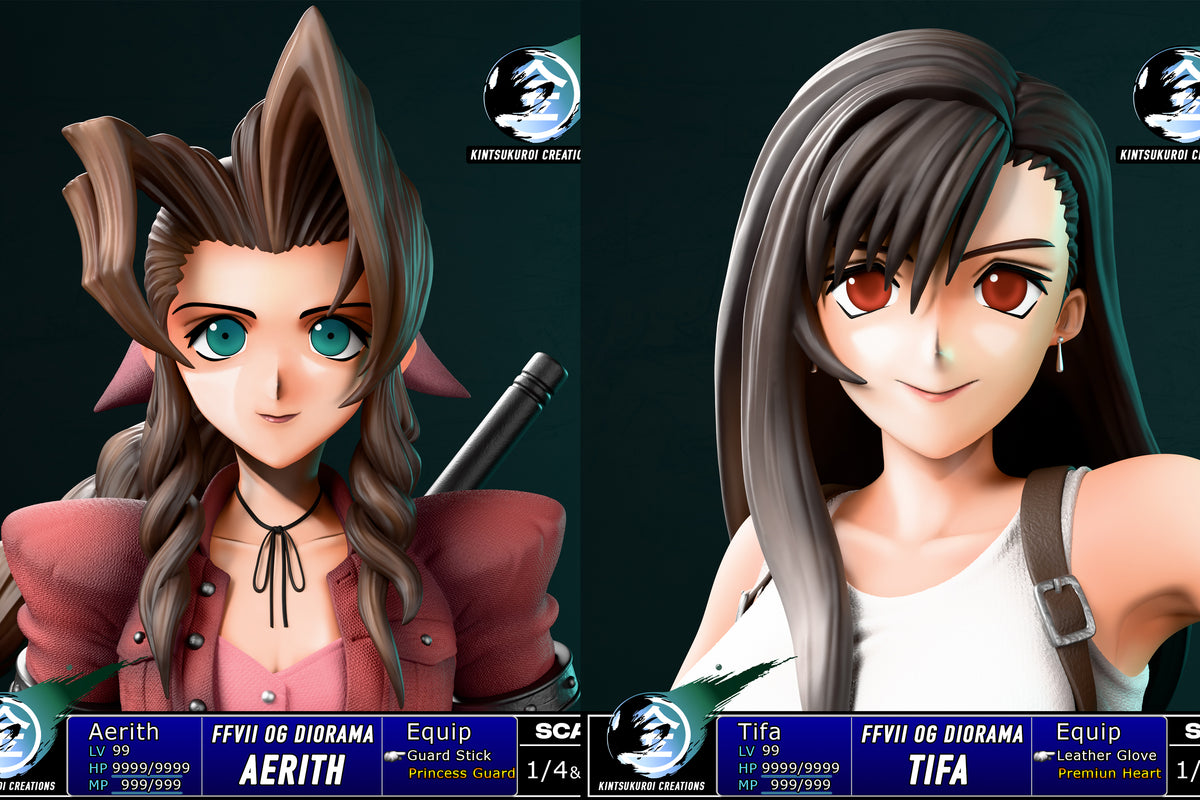 Estatuilla Final Fantasy VII | FF7 OG Diorama | Kintsukuroi Creations Studio | Tienda Anime | Tico Ofertas Kintsukuroi Creations Studio