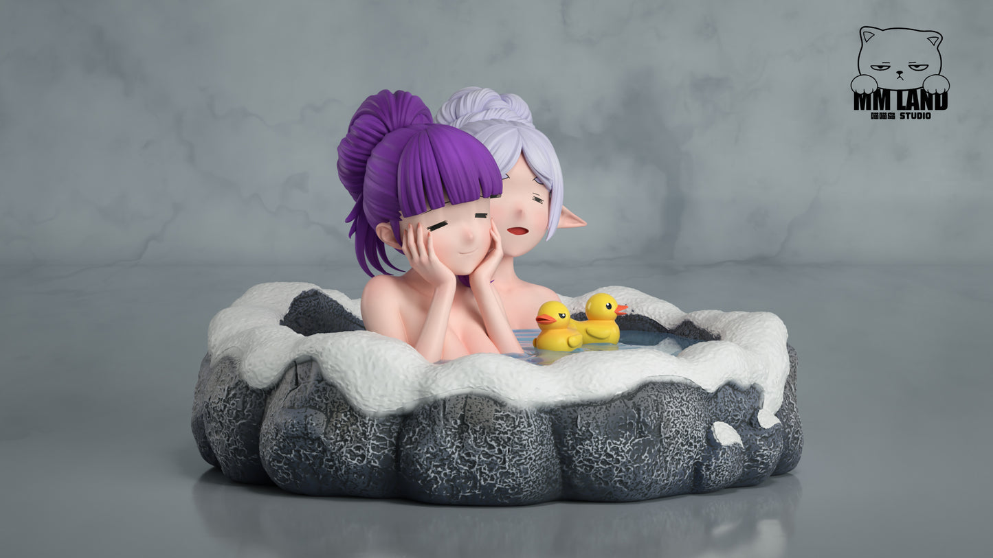 Estatuilla Frieren: Beyond Journey’s End | Frieren x Fern (Hot Spring) | MMLAND Studio | Tienda Anime | Tico Ofertas Qian Ben Ying Gong Zao Studio