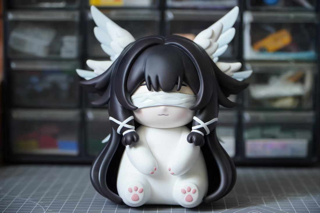 Estatuilla Genshin Impact | Columbina x Sandrone Yawning Kitten GK Statue | Na Jia Studio | Tienda Anime | Tico Ofertas