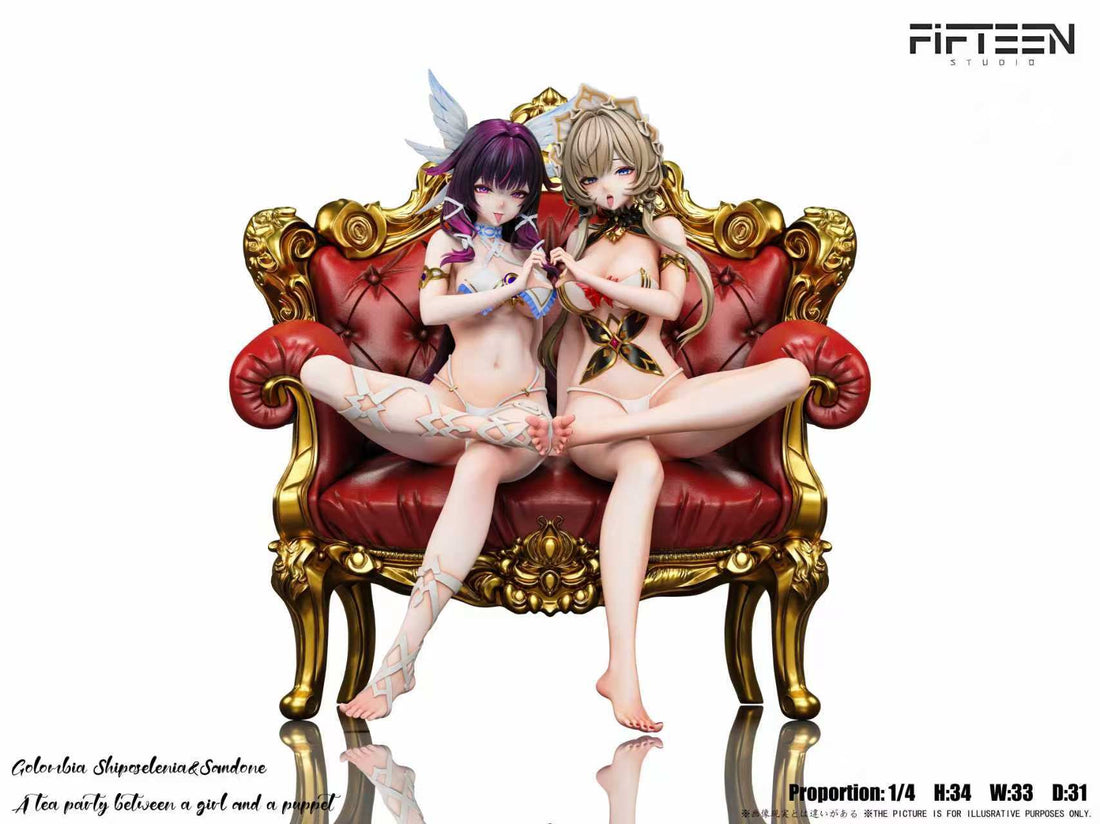 Estatuilla Genshin Impact | Double Series Sandrone x Columbina 1/4 GK Statue | Fifteen Studio | Tienda Anime | Tico Ofertas