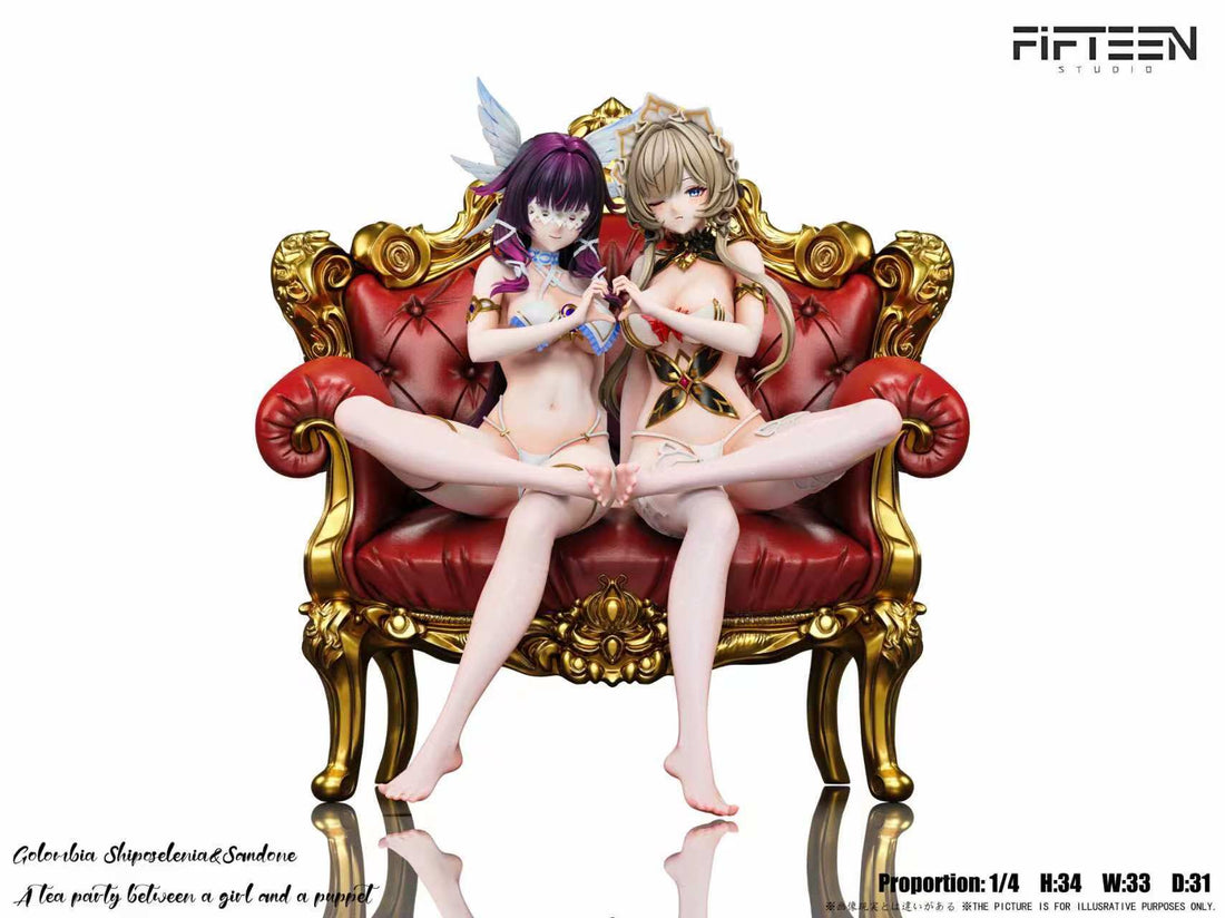Estatuilla Genshin Impact | Double Series Sandrone x Columbina 1/4 GK Statue | Fifteen Studio | Tienda Anime | Tico Ofertas