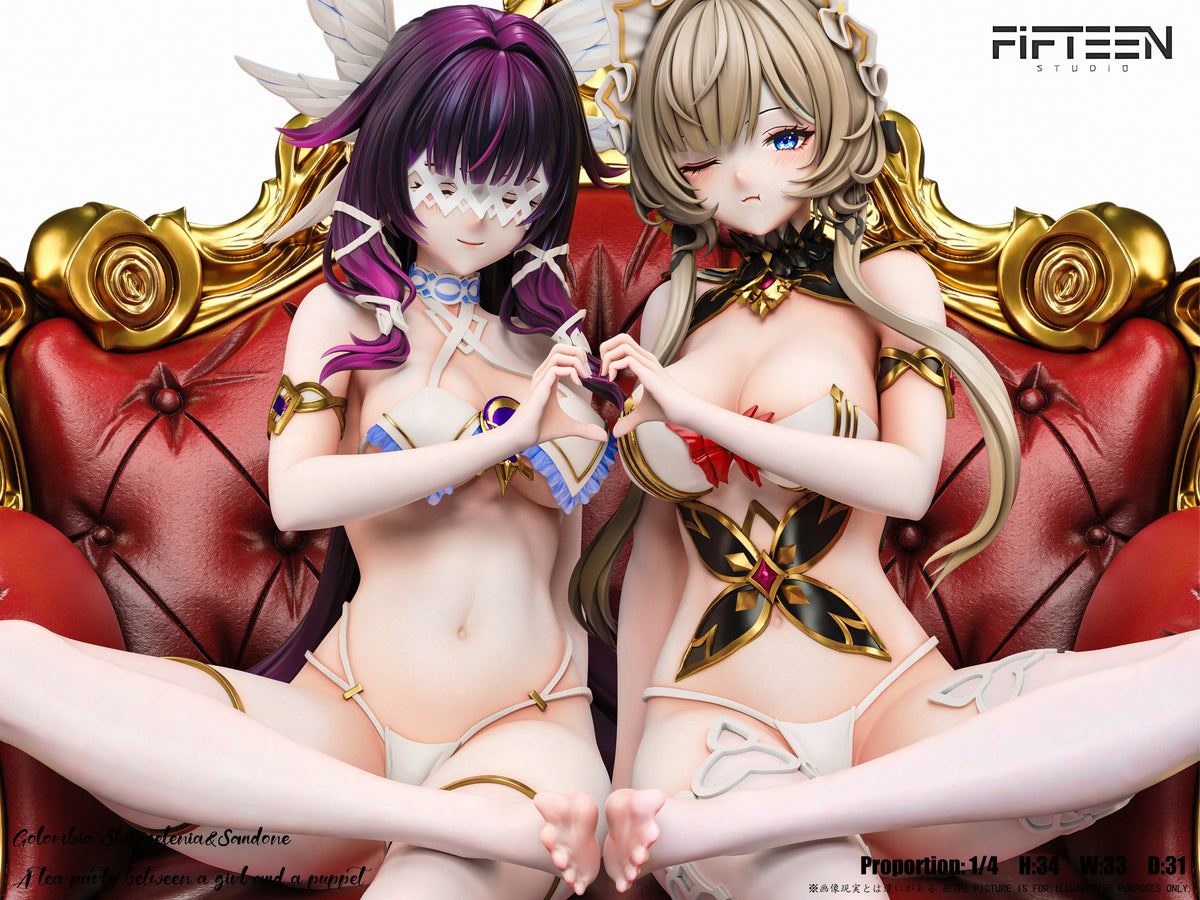 Estatuilla Genshin Impact | Double Series Sandrone x Columbina 1/4 GK Statue | Fifteen Studio | Tienda Anime | Tico Ofertas Fifteen Studio