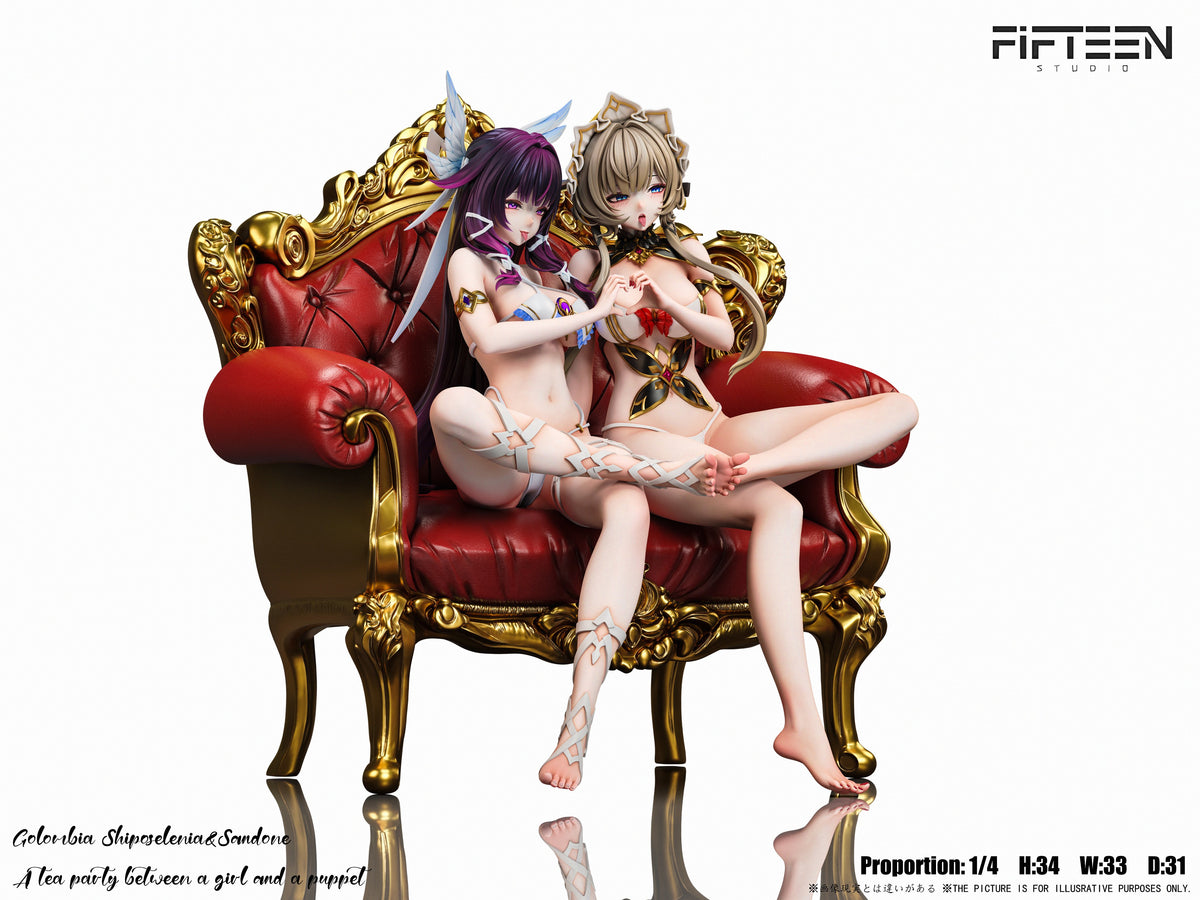 Estatuilla Genshin Impact | Double Series Sandrone x Columbina 1/4 GK Statue | Fifteen Studio | Tienda Anime | Tico Ofertas Fifteen Studio