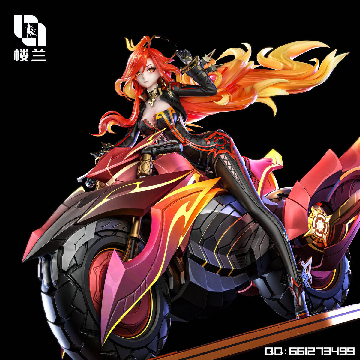 Estatuilla Genshin Impact | Mavuika | Lou Lan Studio |tienda anime | Tico Ofertas Lou Lan Studio