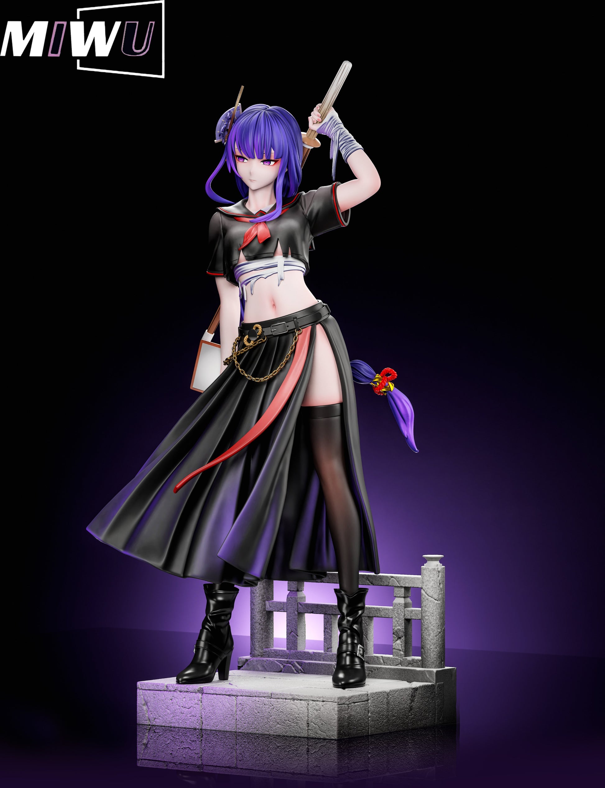 Estatuilla  Genshin Impact | Raiden Shogun x Yae Miko | Miwu Studio | Tienda Anime | Tico Ofertas Miwu Studio
