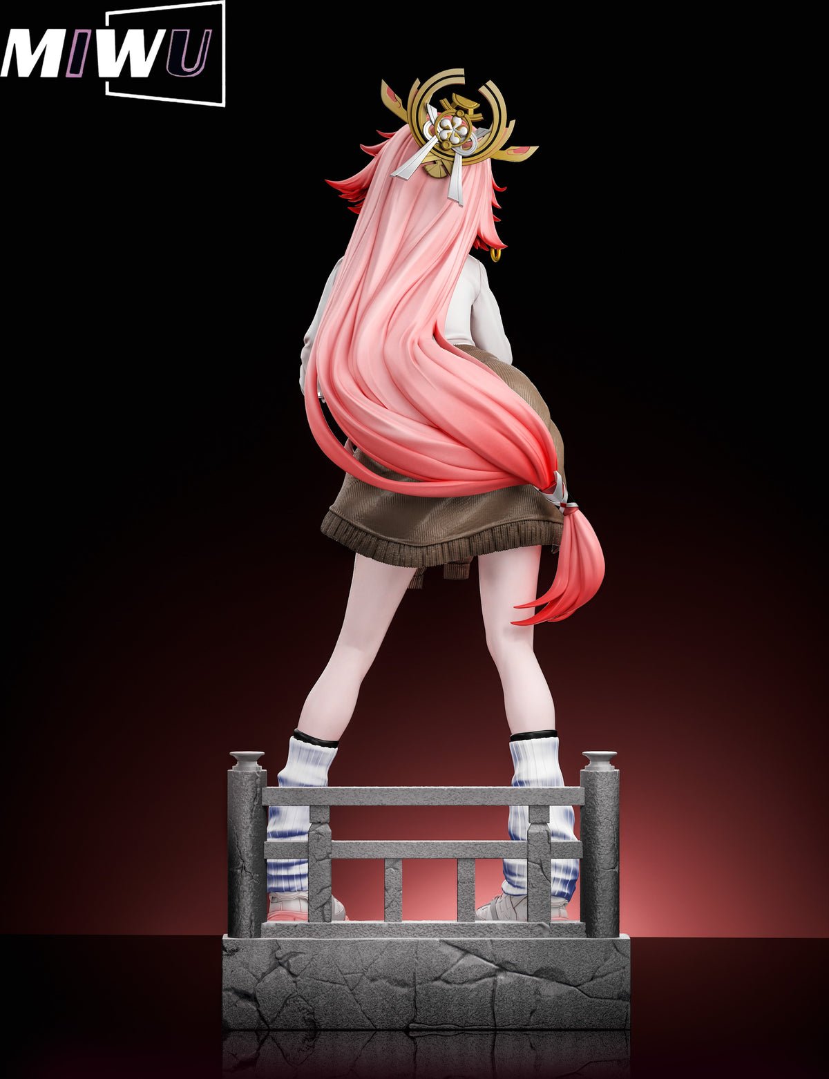 Estatuilla  Genshin Impact | Raiden Shogun x Yae Miko | Miwu Studio | Tienda Anime | Tico Ofertas Miwu Studio