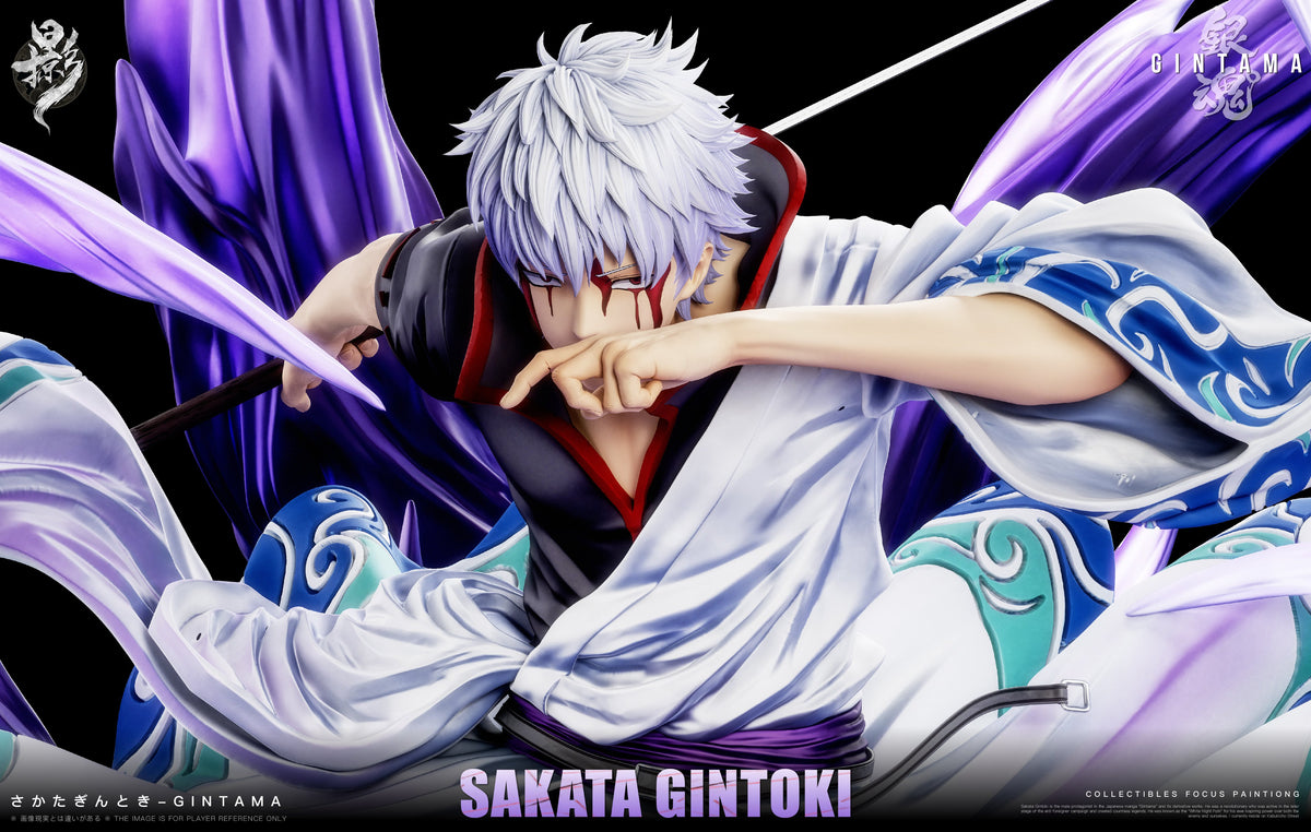 Figura de colección Estatuilla Gintama | Gintoki Sakata – Light Sculpt Series 001 | Lue Ying Studio de Girl Art Studio