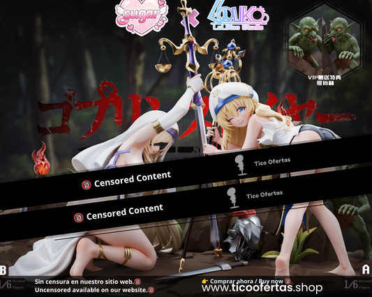 Estatuilla Goblin Slayer | Priestess x Sword Maiden 1/6 GK Statue | Lolikoo Studio x Sugar Heart Studio | Tienda Anime | Tico Ofertas Lolikoo Studio x Sugar Heart Studio