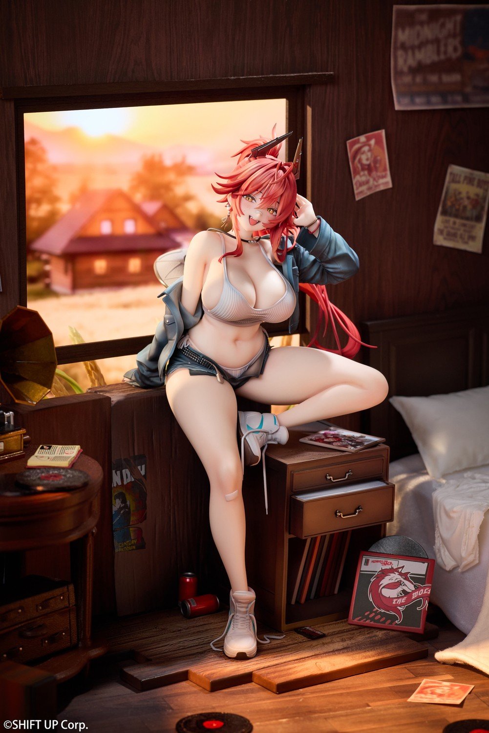 Estatuilla Goddess of Victory: Nikke | Red Hood Retro Days Deluxe Edition 1/7 Figure | Hobby Sakura | Tienda Anime | Tico Ofertas