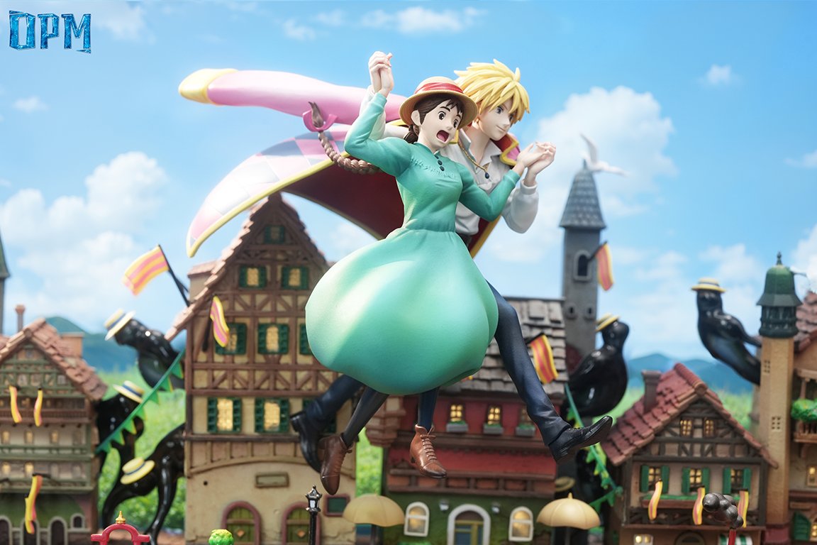 Estatuilla Howl's Moving Castle | Sophie y Howl | OPM Studio | tienda anime | Tico Ofertas OPM Studio