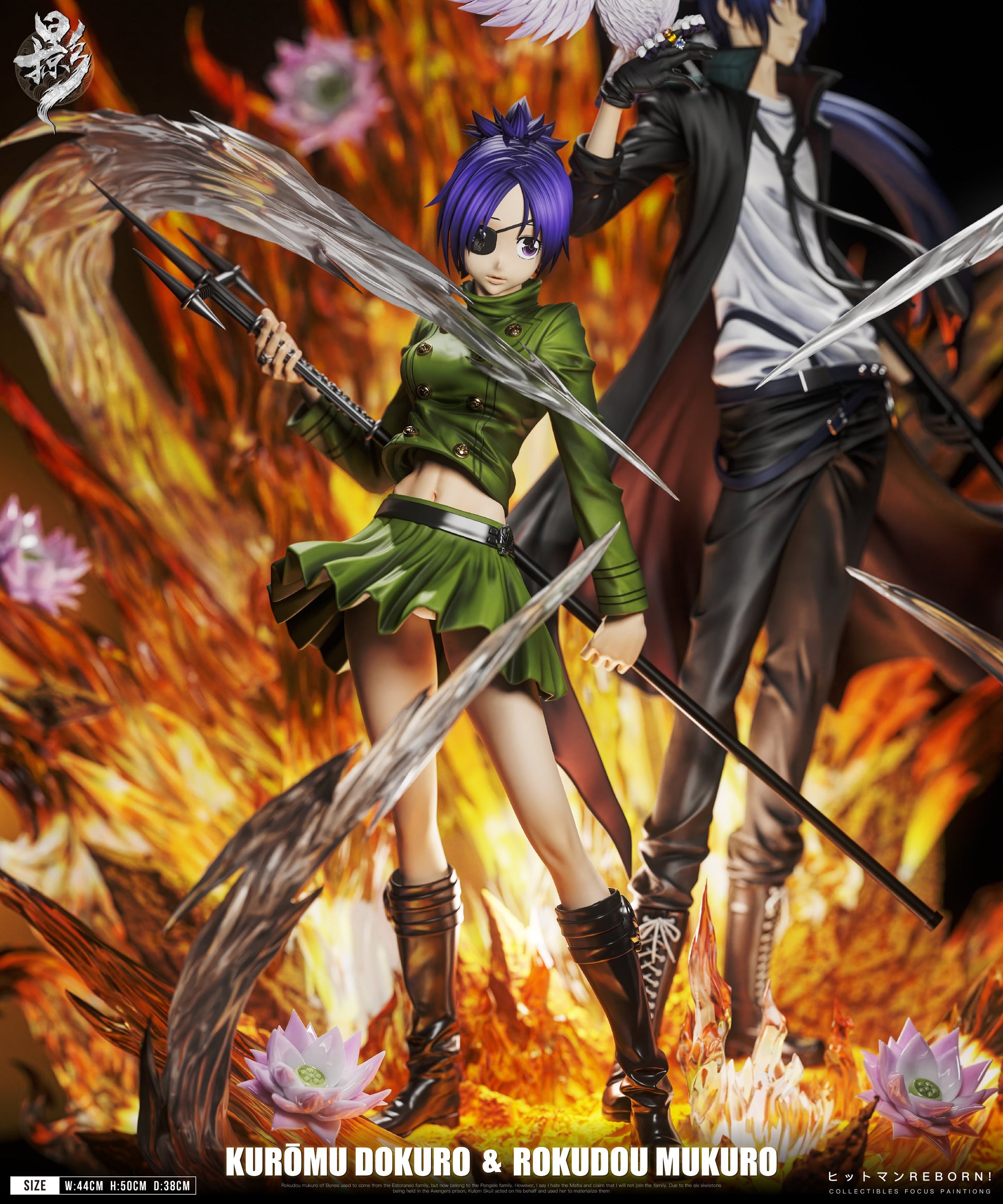 Estatuilla Katekyo Hitman Reborn | Chrome Dokuro & Mukuro Rokudo | Lue Ying Studio | Mist Guardian Duet 005 | Tico Ofertas Lue Ying Studio