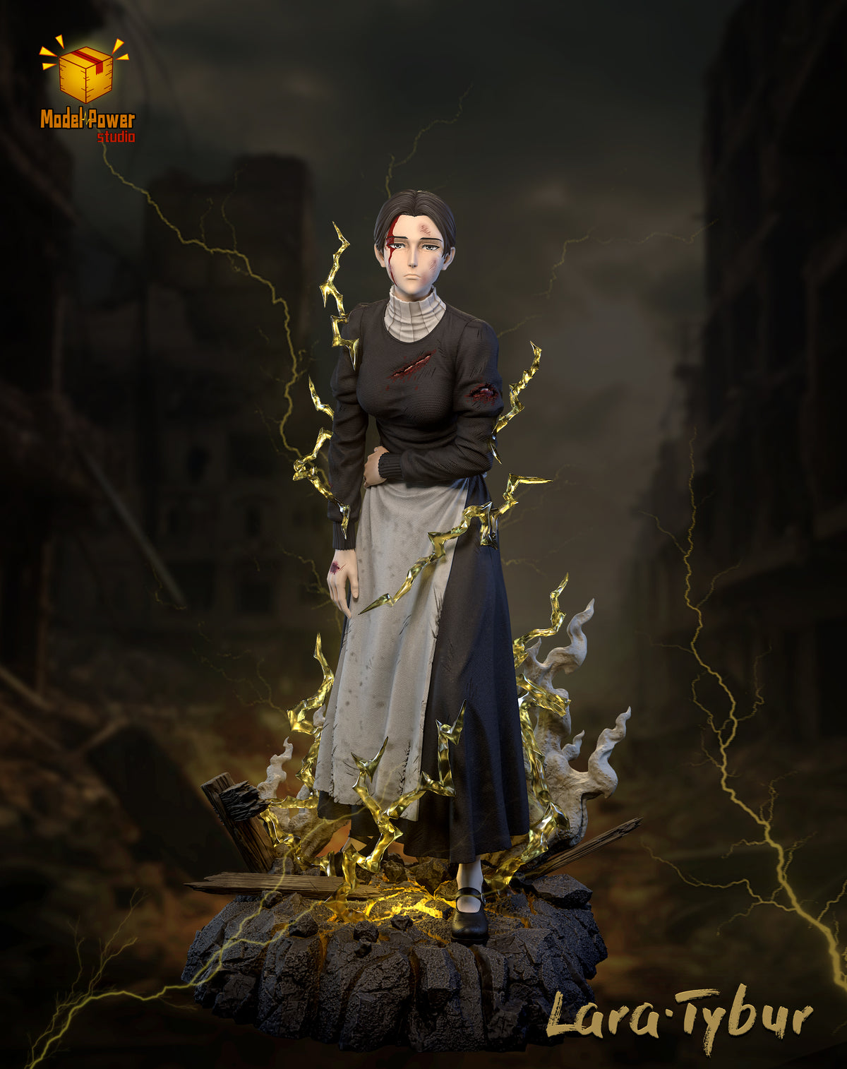 Estatuilla Lara Tybur | Model Power Studio | Attack on Titan | Tico Ofertas Model Power Studio