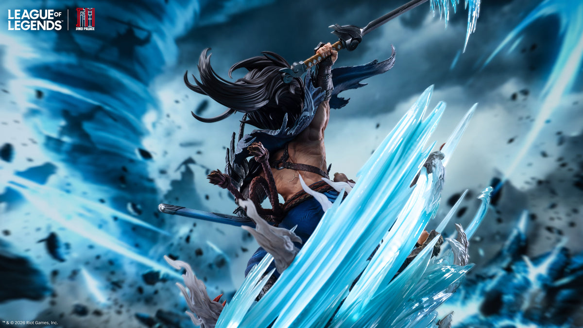 Estatuilla League of Legends | Yasuo The Unforgiven Scale Statue LED | JIMEI PALACE Studio | Tienda Anime | Tico Ofertas JIMEI PALACE Studio