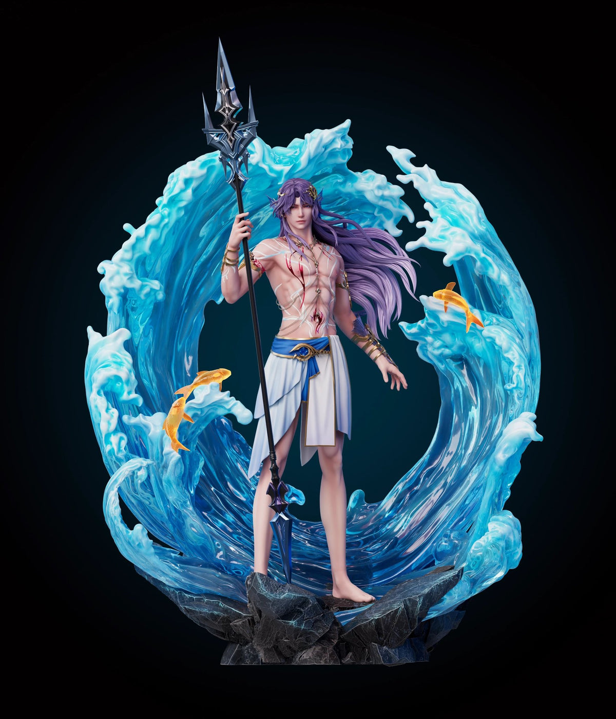 Estatuilla Love and Deepspace | Rafayel (Mermaid Statue) | Yun Gu Studio | Escala 1/6 | Tico Ofertas Verve Studio x ZZK Studio